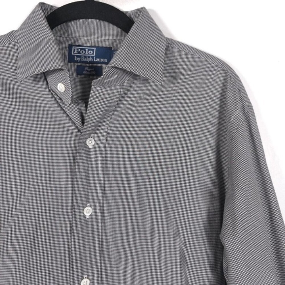 POLO RALPH LAUREN Men‎ Regent Classic Fit Houndstooth Shirt HONG KONG MADE 16-34